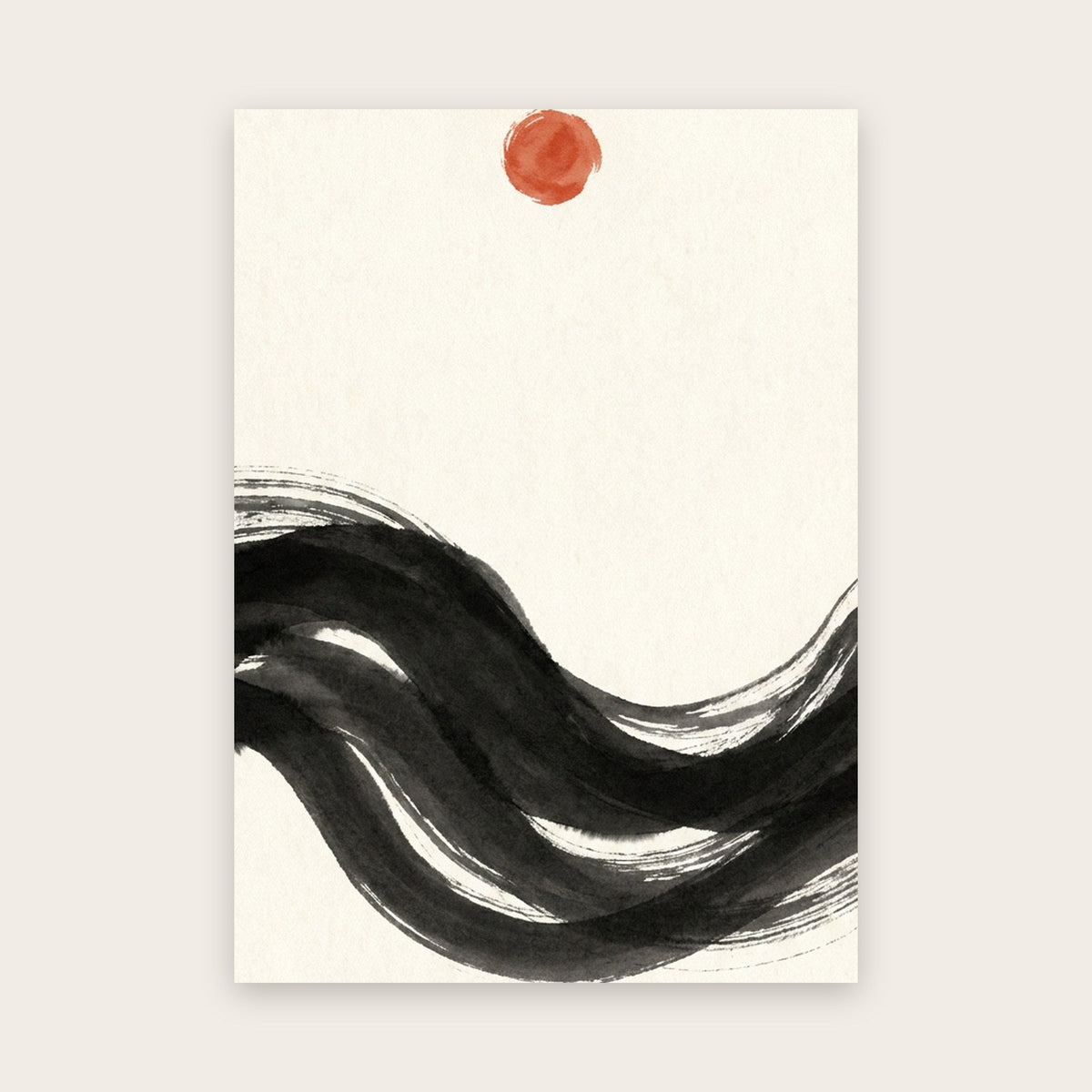Le poster Vague d’encre, présenté seul, sans cadre